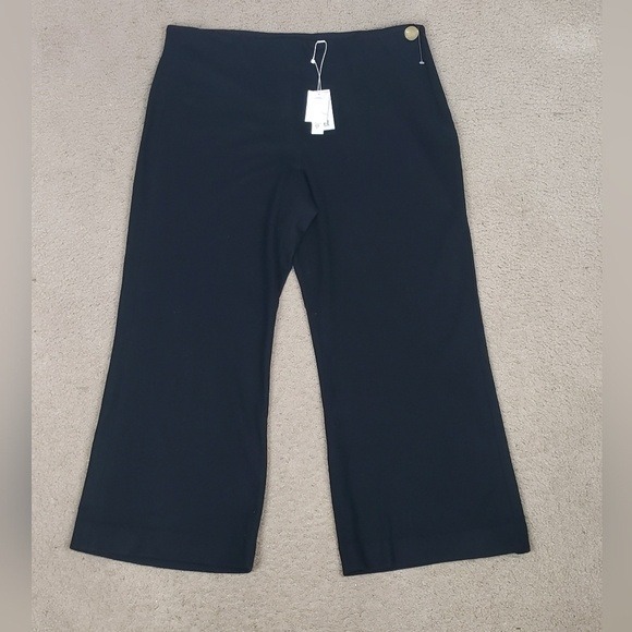 Vince Pants - Vince Black Wool Blend Wide Leg Dress Pants 16 Classy Work Career Office Warm